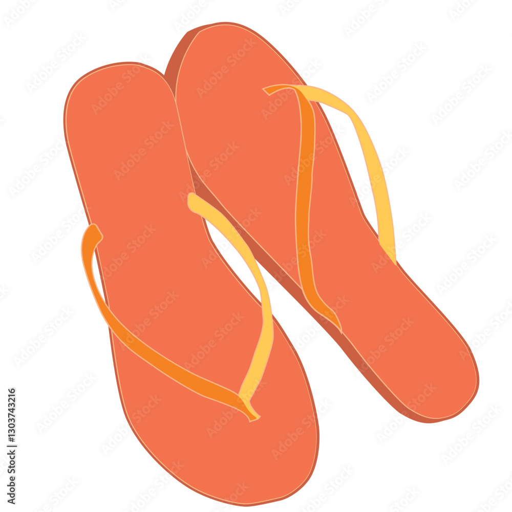 Flip-flops vector illustration Flip-flops vector illustration
