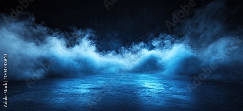 Blue Smog Empty Studio Scene