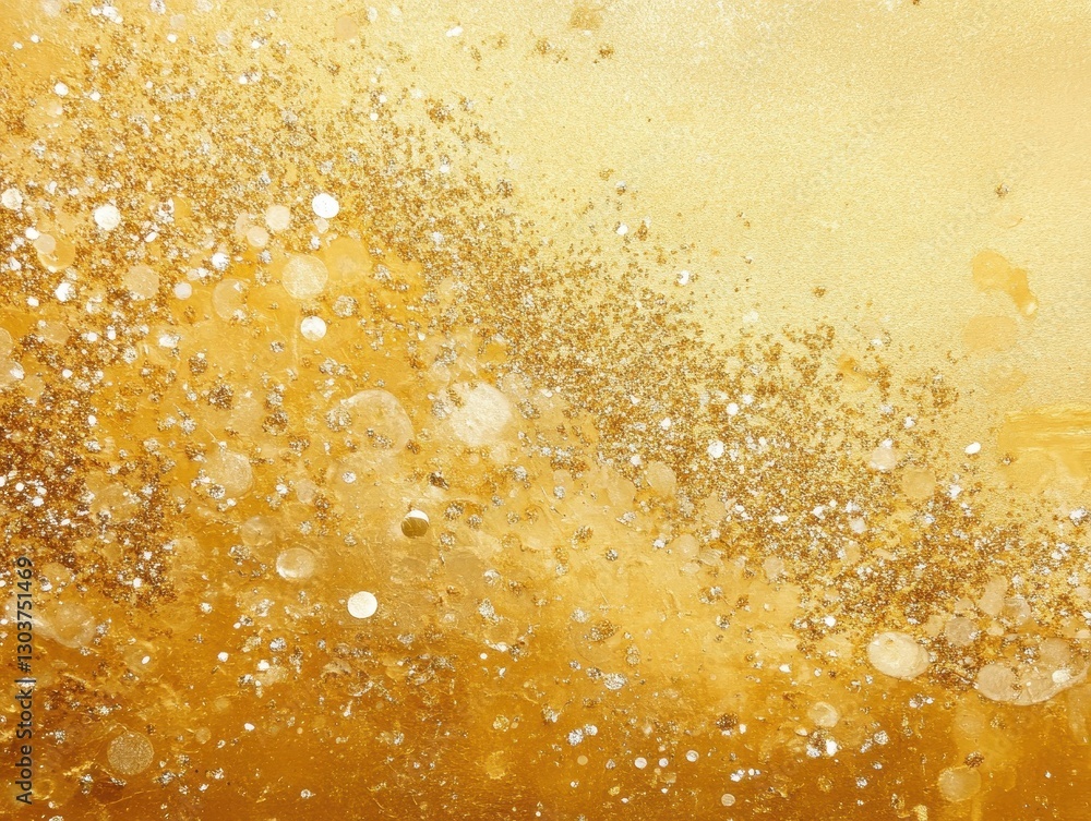 Sparkling Golden Glitter Abstract Background with Shimmering Particles Blending in a Radiant Golden Hue for Creative Design and Artistic Projects Sparkling Golden Glitter Abstract Background with Shimmering Particles Blending in a Radiant Golden Hue for Creative Design and Artistic Projects