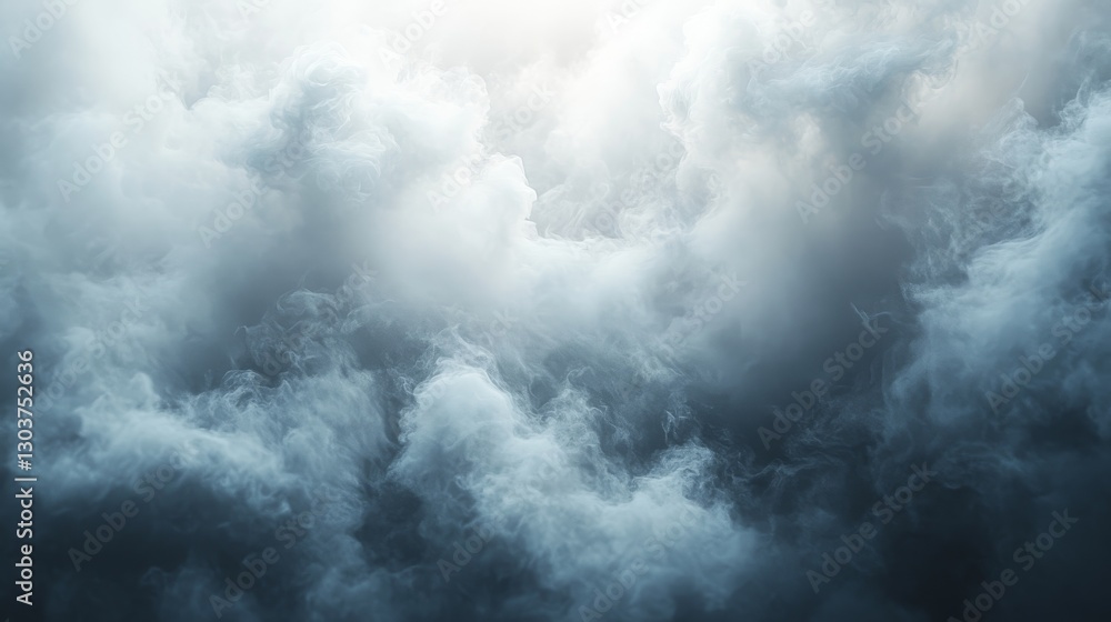 Fototapeta premium A dramatic depiction of dense fluffy clouds in a sky