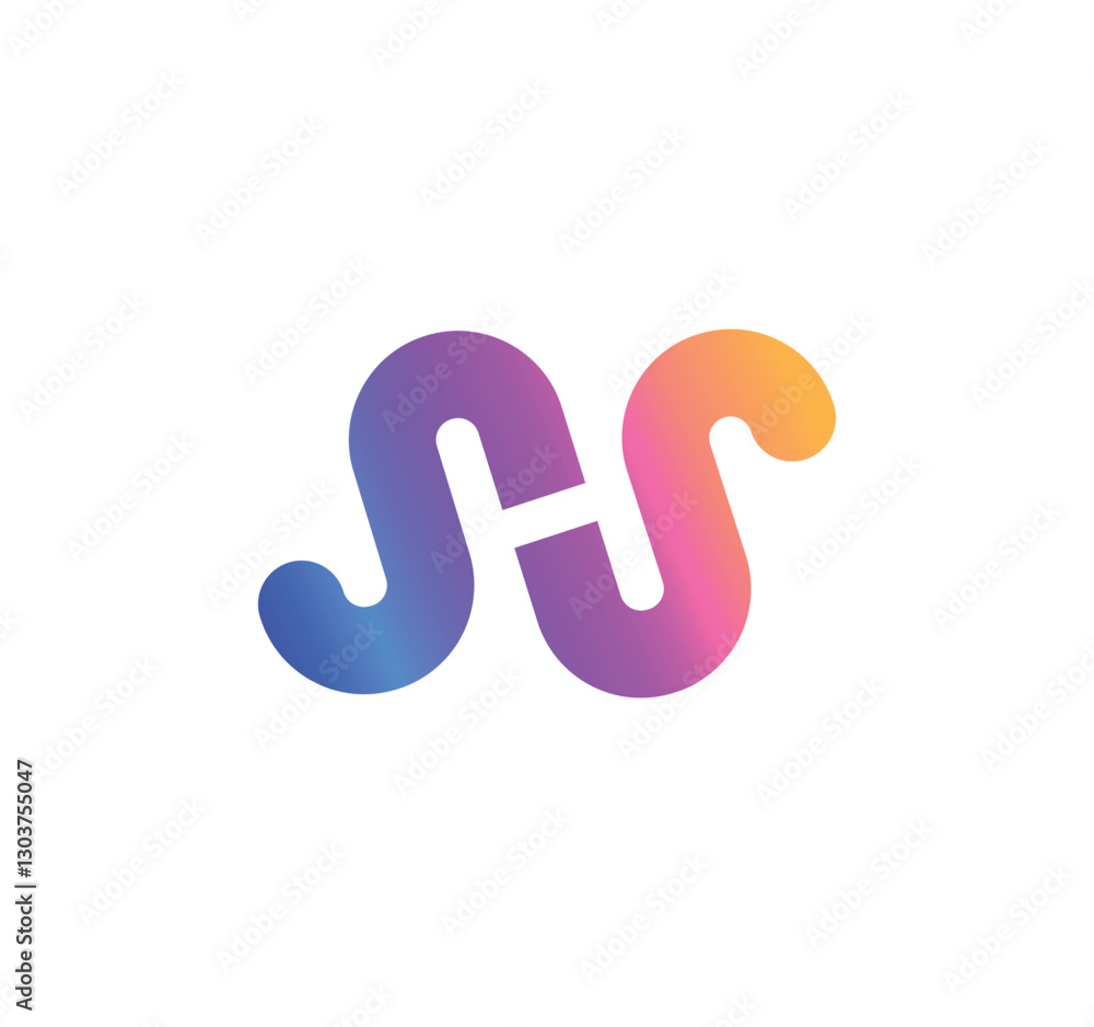 colorful nh logo - nh letter logo - n logos - h logos colorful nh logo - nh letter logo - n logos - h logos