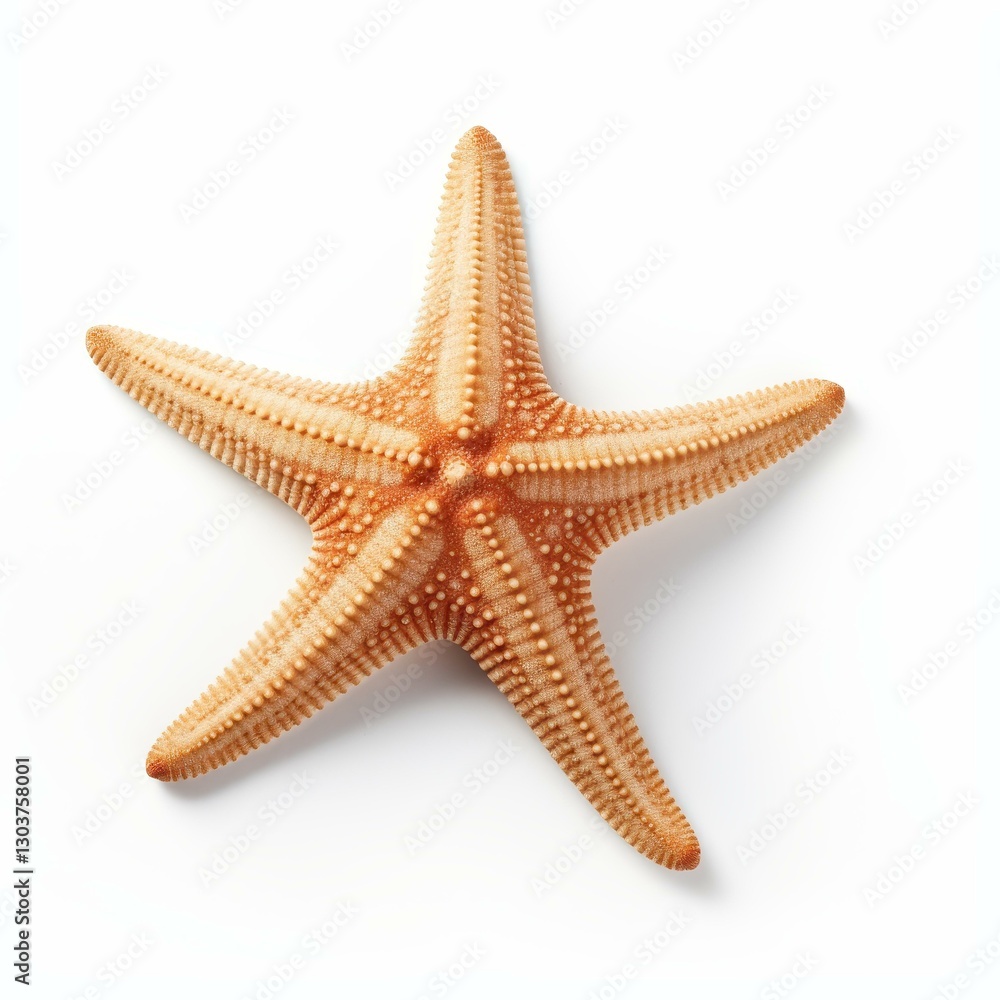 A vibrant starfish silhouette on a crisp white backdrop, showcasing its unique texture and form. A vibrant starfish silhouette on a crisp white backdrop, showcasing its unique texture and form.