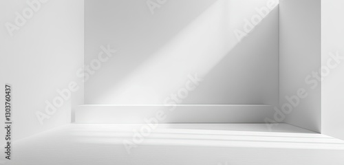 Wallpaper Mural Minimalist White Room with Sunlight Torontodigital.ca