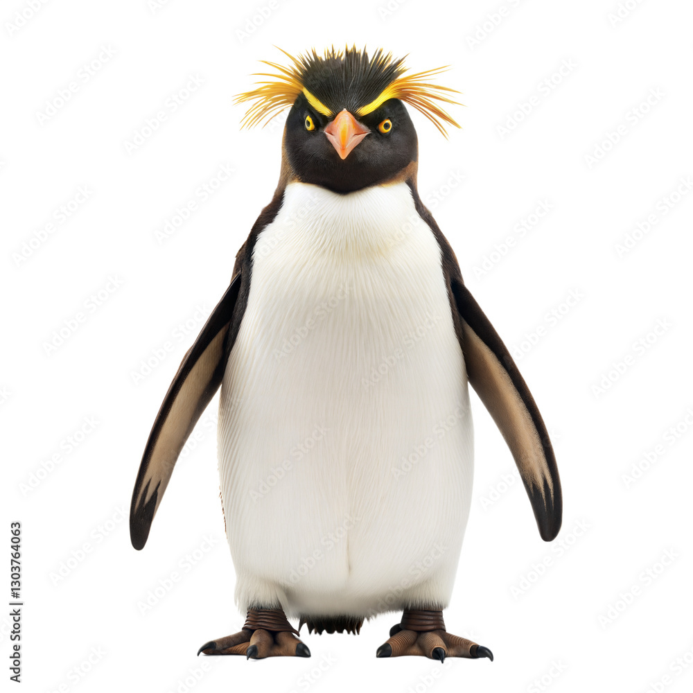 Obraz premium Crested Penguin AI Generated Image