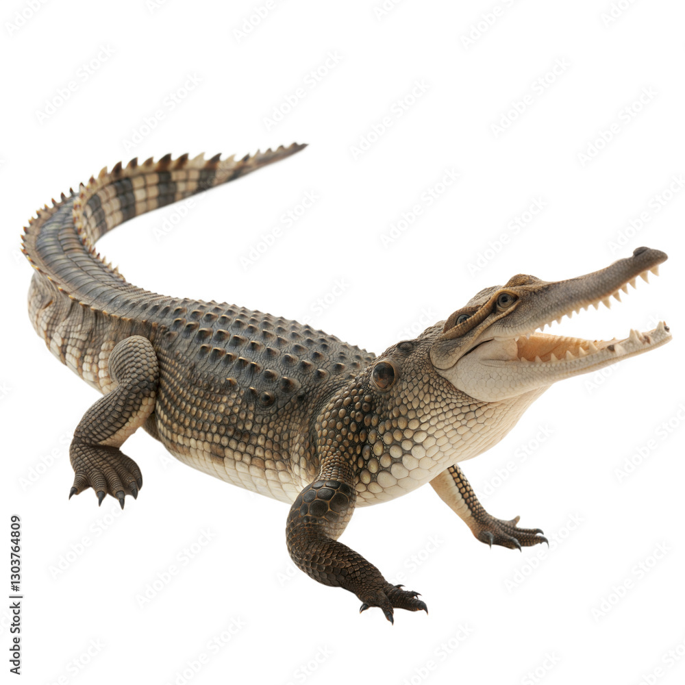 Naklejka premium Crocodile AI Generated Image