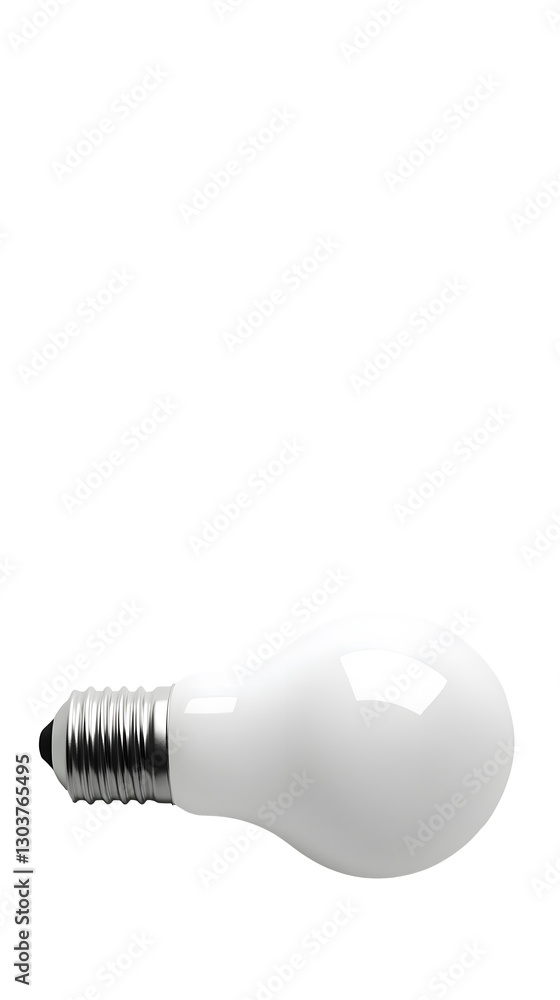 White LED light bulb, isolated on white background White LED light bulb, isolated on white background
