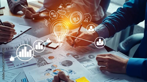 Brainstorming session leads to innovative solutions and strategic planning success