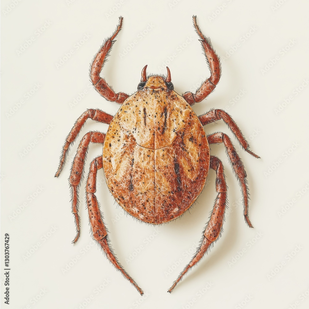 A close-up view of a brown spider, showcasing its distinct features and textured body against a neutral background. A close-up view of a brown spider, showcasing its distinct features and textured body against a neutral background.