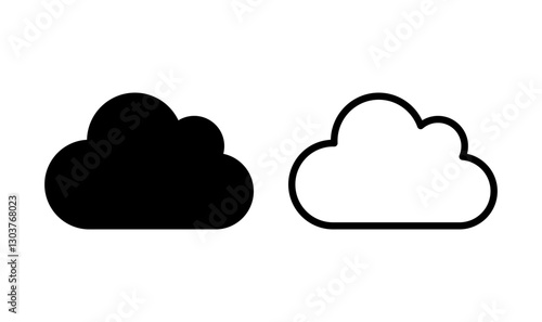 Cloud icon logo design. cloud sign and symbol