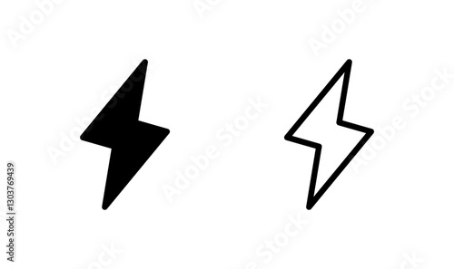 Lightning icon logo design. electric sign and symbol. power icon. energy sign