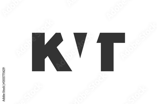 KVT logo design. Initial letter K V T bold font style for tech startups, consulting, corporate branding. Creative company name, headlines typography identity, trendy logotype.