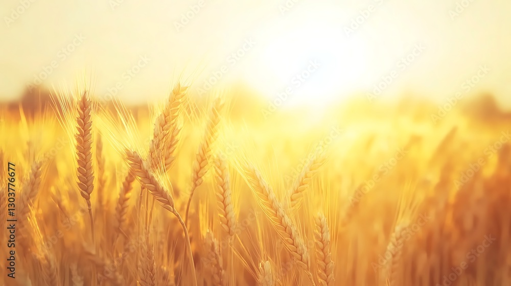 ahmadwahyuutomo776@gmail.com A serene sunrise over a golden wheat field with a soft breeze, perfect for agricultural and nature-themed content.