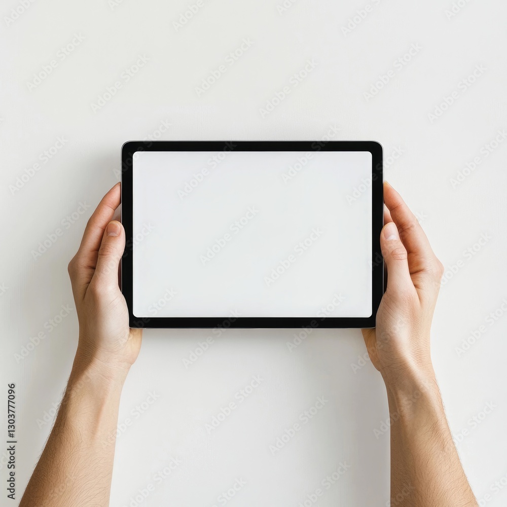 Smartphone Mockup Hands Holding Blank Screen Smartphone Mockup Hands Holding Blank Screen