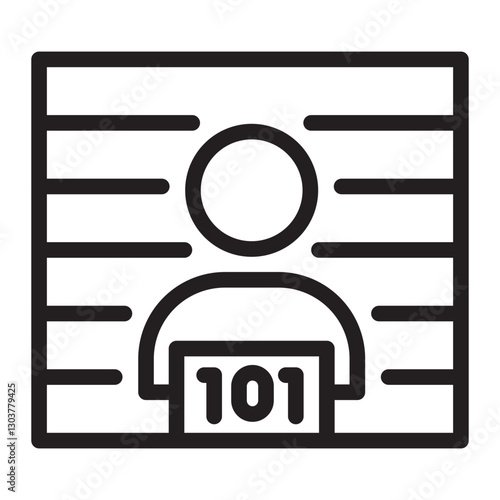 convict Line Icon