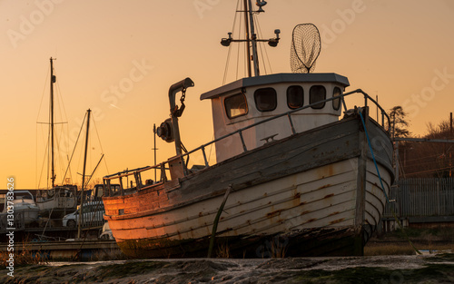 Leigh on Sea low tide sunset