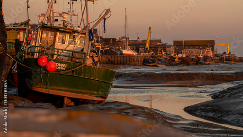Leigh on Sea low tide sunset