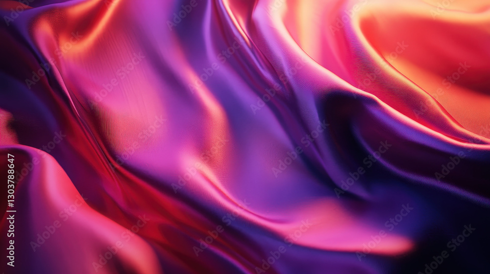 Obraz premium Vibrant Rainbow Silk and Light Effects ,Commercial Background ,LGBTQ+ Pride