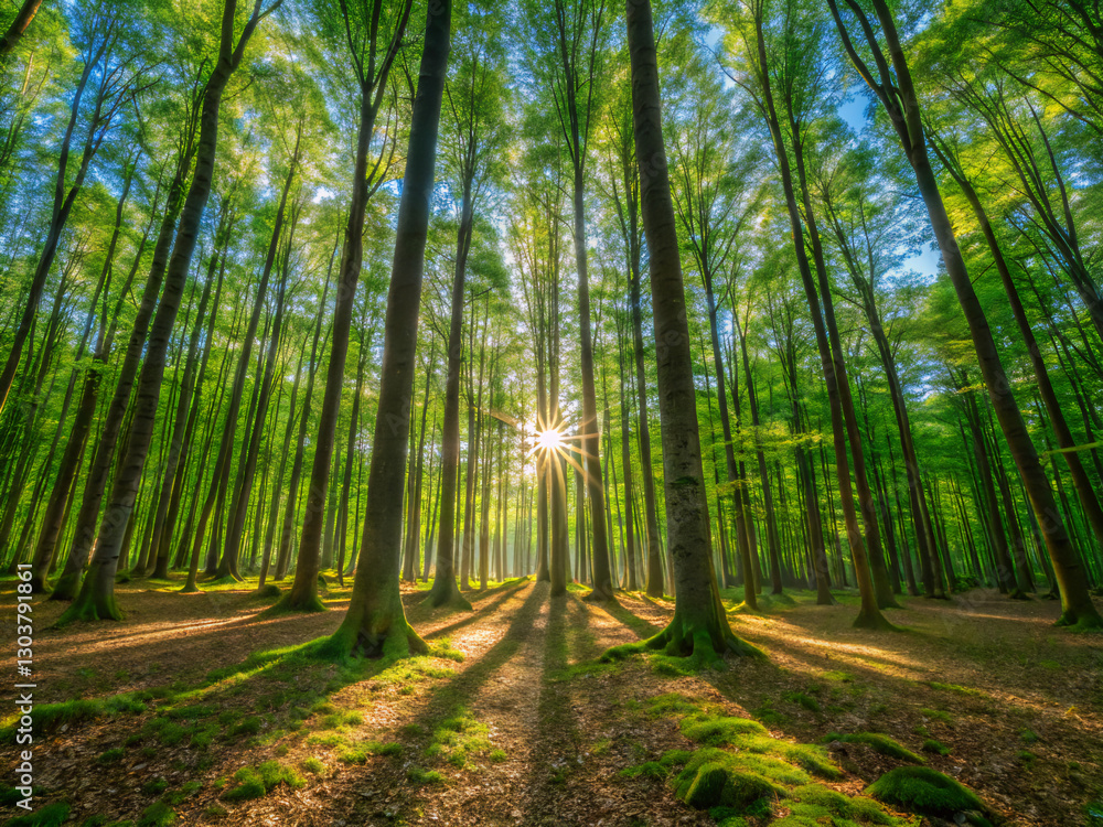 Obraz premium footpath in the forest. forest, tree, nature, trees, green, path, wood, landscape, road, summer, spring, park, woods, leaf, foliage, environment, pine, autumn, outdoor, trunk, leaves, grass, light, su