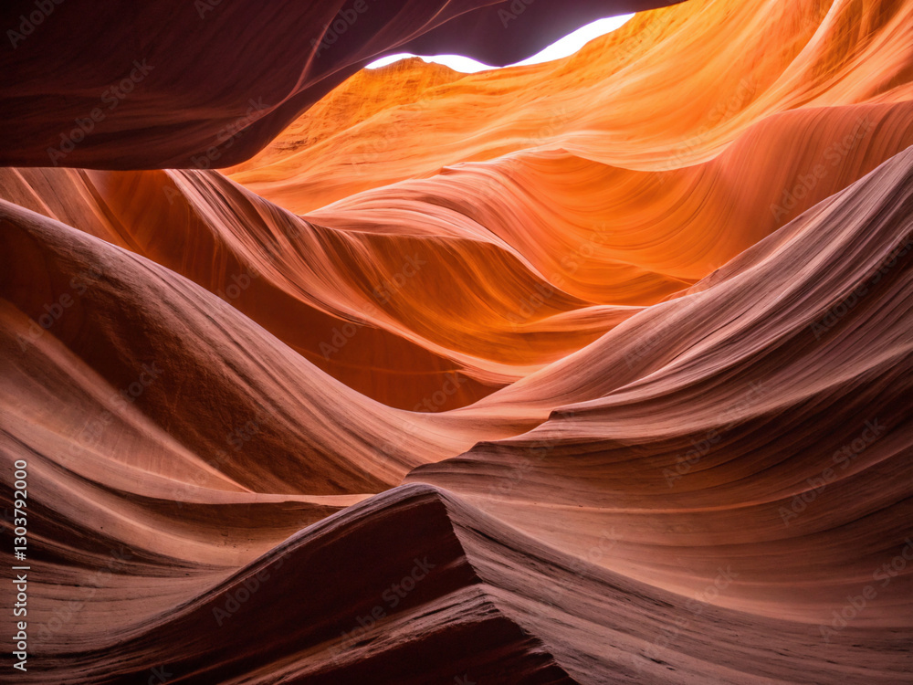 Obraz premium lower antelope canyon. canyon, arizona, antelope, sandstone, antelope canyon, rock, abstract, desert, nature, slot canyon, light, landscape, slot, red, cave, orange, usa, stone, navajo, page, utah, fo