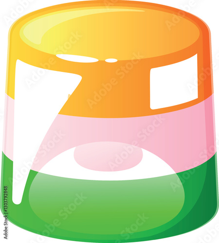 Fruit jelly candy vector illustration