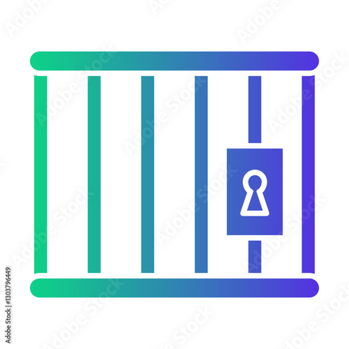 jail Gradient icon