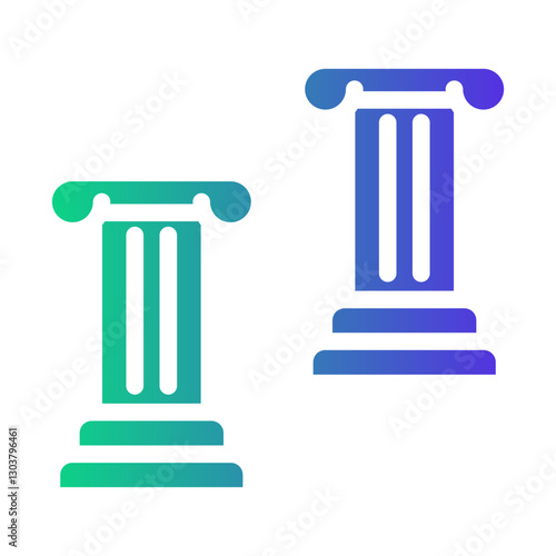 pillar Gradient icon