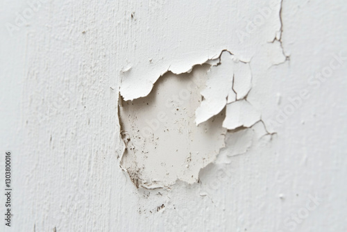 Saltpeter or mold on the wall, Closeup of wall stained with water infiltration. Potassium nitrate, which is present in the building materials comes into contact with oxygen and creates excess moisture