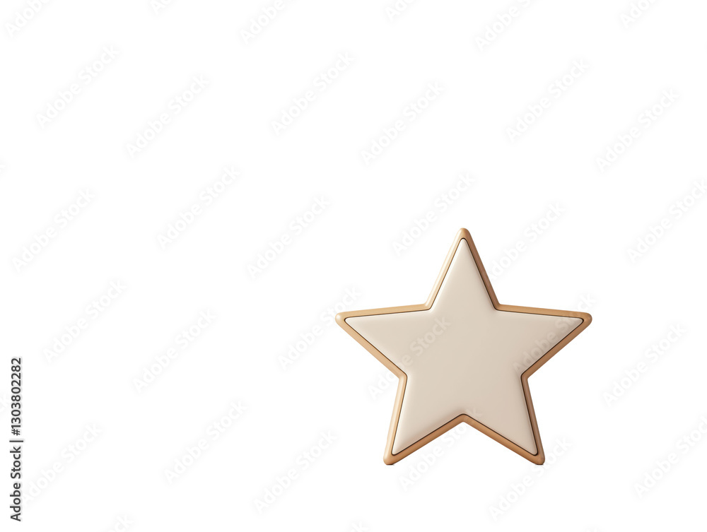 Elegant 3D Golden Five-Pointed Star Icon for Celebrations: Perfect Addition to Designs, Decorations, and Digital Projects to Enhance Festivity and Style.