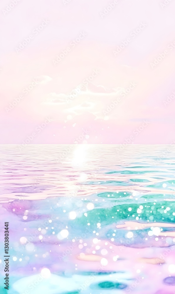 Obraz premium Beautiful ocean Background, generation AI 