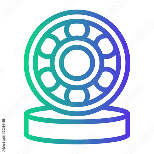 bearing Line Gradient Icon