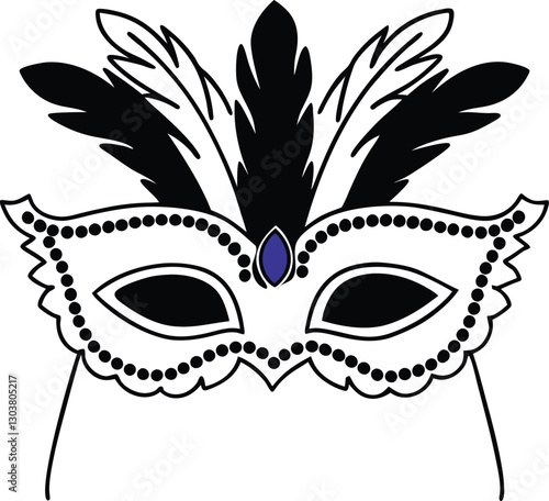 A face mask design vector illustration art