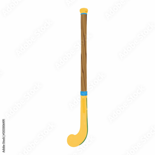 Illustration of Field Hockey Stick Representing Sports Industry Isolated on White Background.