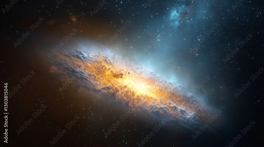 Fototapeta premium Cosmic Nebula Stellar Clouds Galactic Dust Space Background