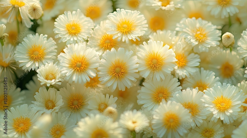 Close-up cluster of white daisies Close-up cluster of white daisies