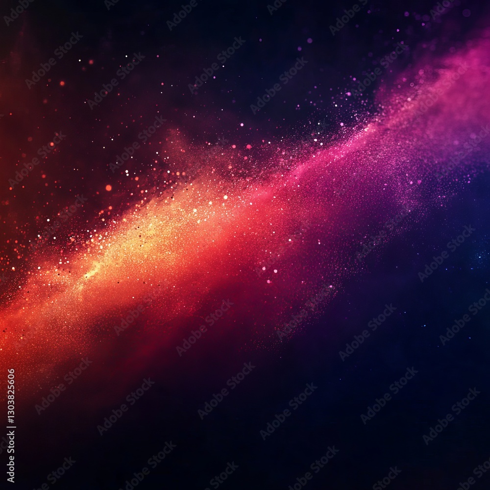 Obraz premium vibrant powder cloud with dramatic lighting and space for copy