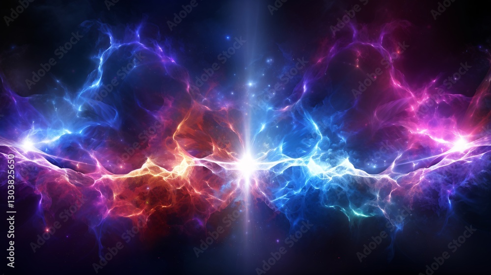 A sentient plasma cloud morphing into alien energy patterns A sentient plasma cloud morphing into alien energy patterns