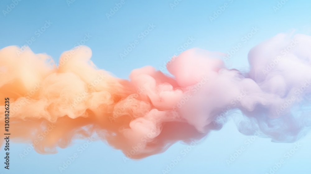 Abstract smoke clouds pastel sky Abstract smoke clouds pastel sky