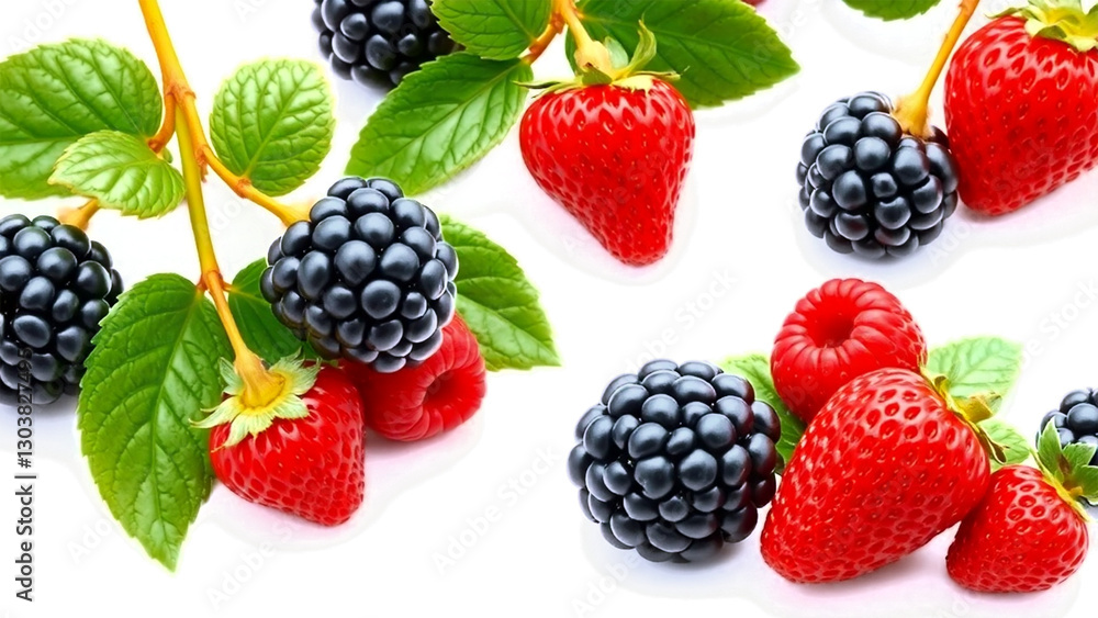 blackberry and raspberry blackberry and raspberry