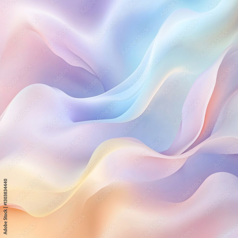 Fototapeta premium Soft and vibrant pastel color gradient background, Generative AI