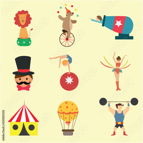 set of cartoon people
