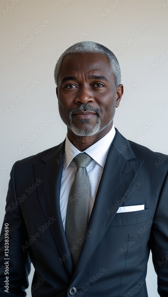 plain white background black African middle aged guy in formal suit whole body portrait plain white background black African middle aged guy in formal suit whole body portrait