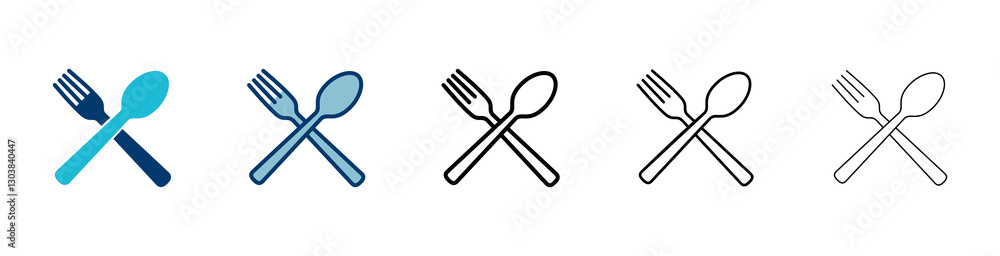 Fork, Spoon, and Knife isolated on white background. Restaurant icon. food icon. Eat. Cutlery icon. Fork, Spoon, and Knife isolated on white background. Restaurant icon. food icon. Eat. Cutlery icon.