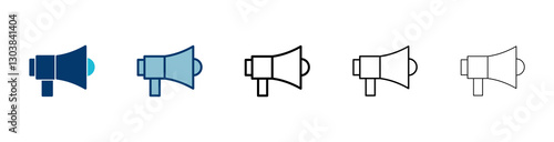 Megaphone icon vector isolated on white background. Loudspeaker icon vector. Volume icon