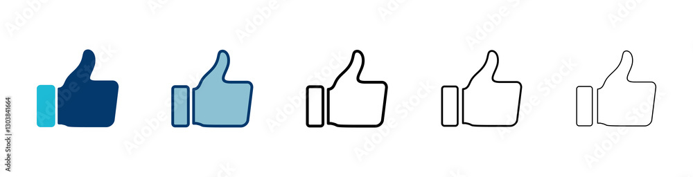like icon vector isolated on white background. Thumbs up icon. social media icon like icon vector isolated on white background. Thumbs up icon. social media icon