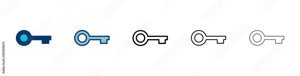 Key icon vector isolated on white background. Key vector icon. Key symbol. security Key icon vector isolated on white background. Key vector icon. Key symbol. security
