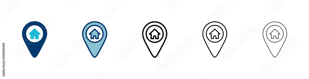 Address symbol icon vector isolated on white background . address icon vector. home location icon Address symbol icon vector isolated on white background . address icon vector. home location icon