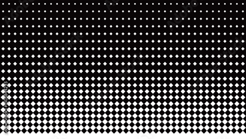 モノクロの菱形ハーフトーン背景素材