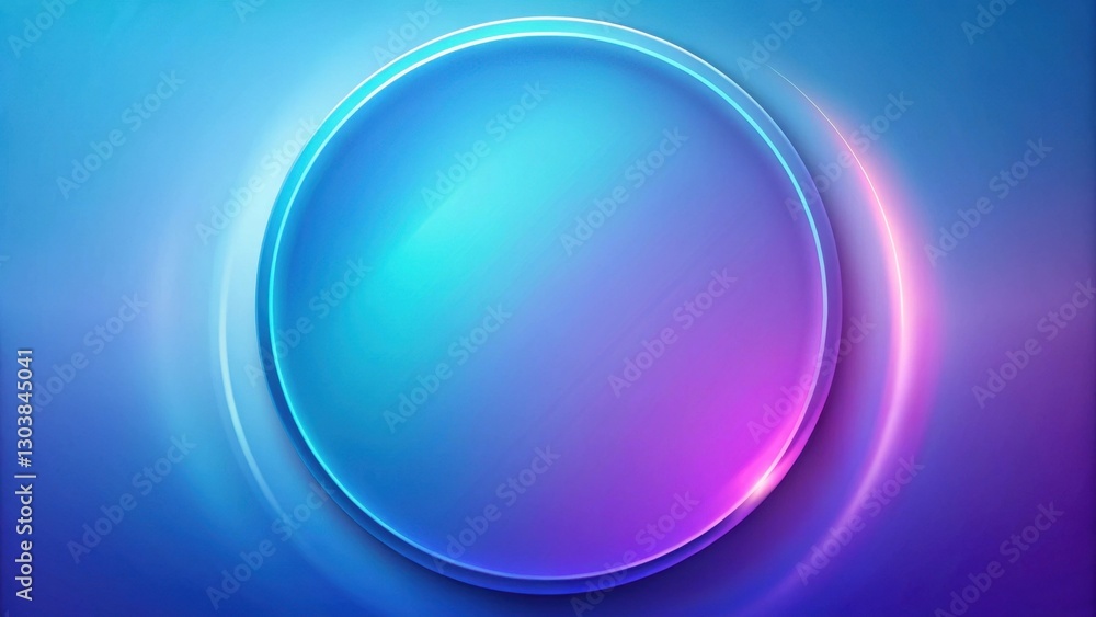 Abstract Circular Design with Glowing Neon Effects and Gradient Background Abstract Circular Design with Glowing Neon Effects and Gradient Background