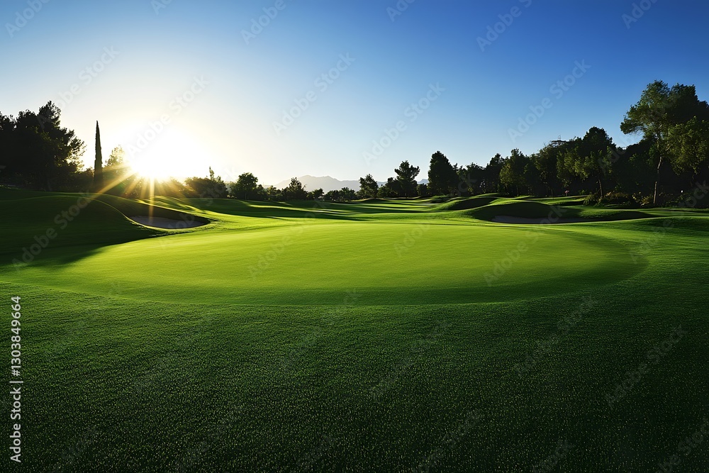 Obraz premium Golf Field, Generative AI