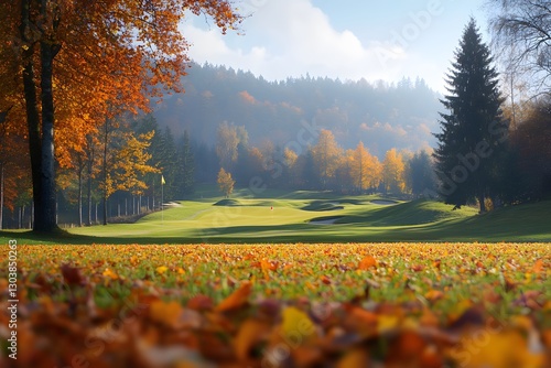 Golf country club and Field, Generative AI